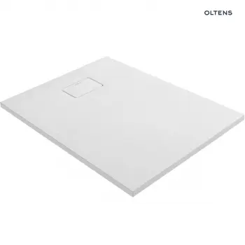 Brodzik z konglomeratu Oltens Bergytan 100x80cm - prostokątny, RockSurface, biały - 15100000